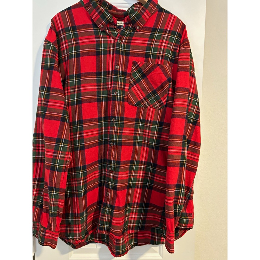 Magellan Classic Fit 3XL Plaid Flannel outdoor cabincore